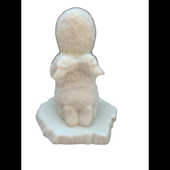 Department 56 Snow Baby Angel Kneeling and Praying 3.5” Tall X 3” Wide Vintage - Picture 4 of 10